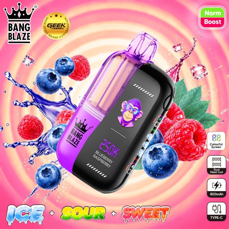 BNAG BLAZE 250K puffs-Blueberry raspberry