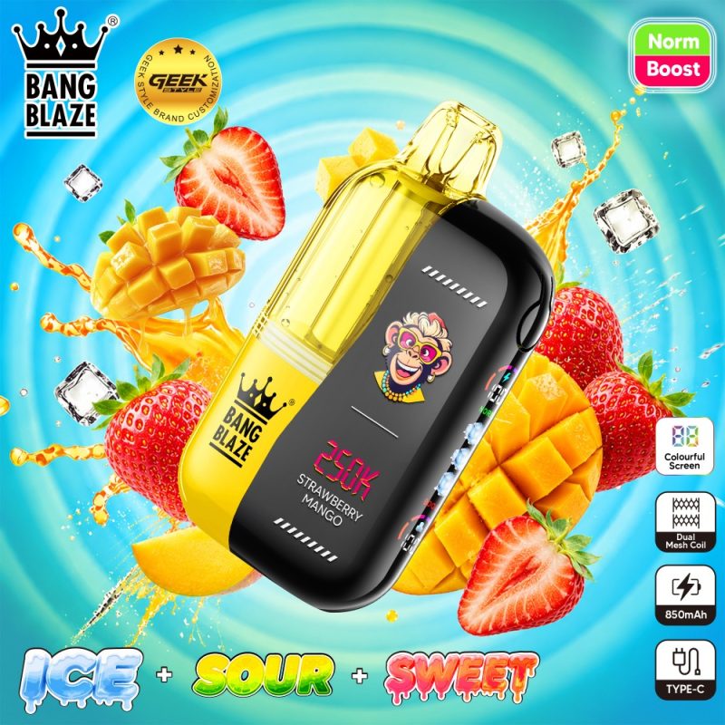 BNAG BLAZE 250K puffs-Strawberry mango