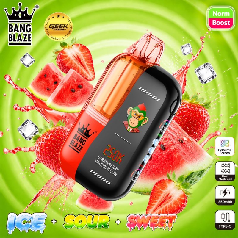 BNAG BLAZE 250K puffs-Strawberry watermelon