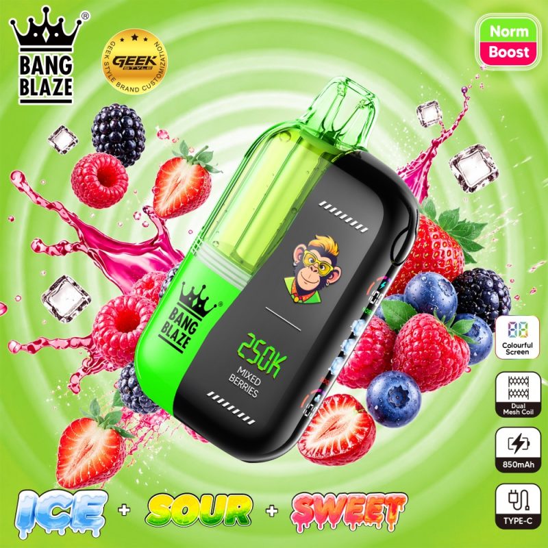BNAG BLAZE 250K puffs-mixed berry