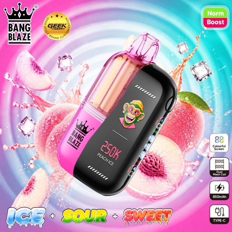 BNAG BLAZE 250K puffs-peach ice
