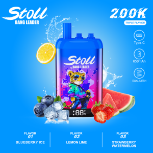 Bang Leader stoll 200K Triple Flavor-Blueberry Ice & Lemon Lime & Strawberry Watermelon Bang Leader stoll 200K Triple Flavor-Blueberry Ice & Lemon Lime & Strawberry Watermelon