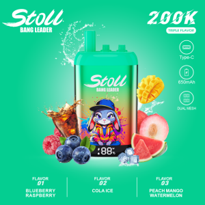 Bang Leader stoll 200K Triple Flavor-Blueberry Raspberry+Cola Ice&Peach Mango Watermelon Bang Leader stoll 200K Triple Flavor-Blueberry Raspberry+Cola Ice&Peach Mango Watermelon