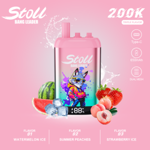 Bang Leader stoll 200K Triple Flavor-Watermelon Ice & Summer Peaches & StrawberryIce Bang Leader stoll 200K Triple Flavor-Watermelon Ice & Summer Peaches & StrawberryIce