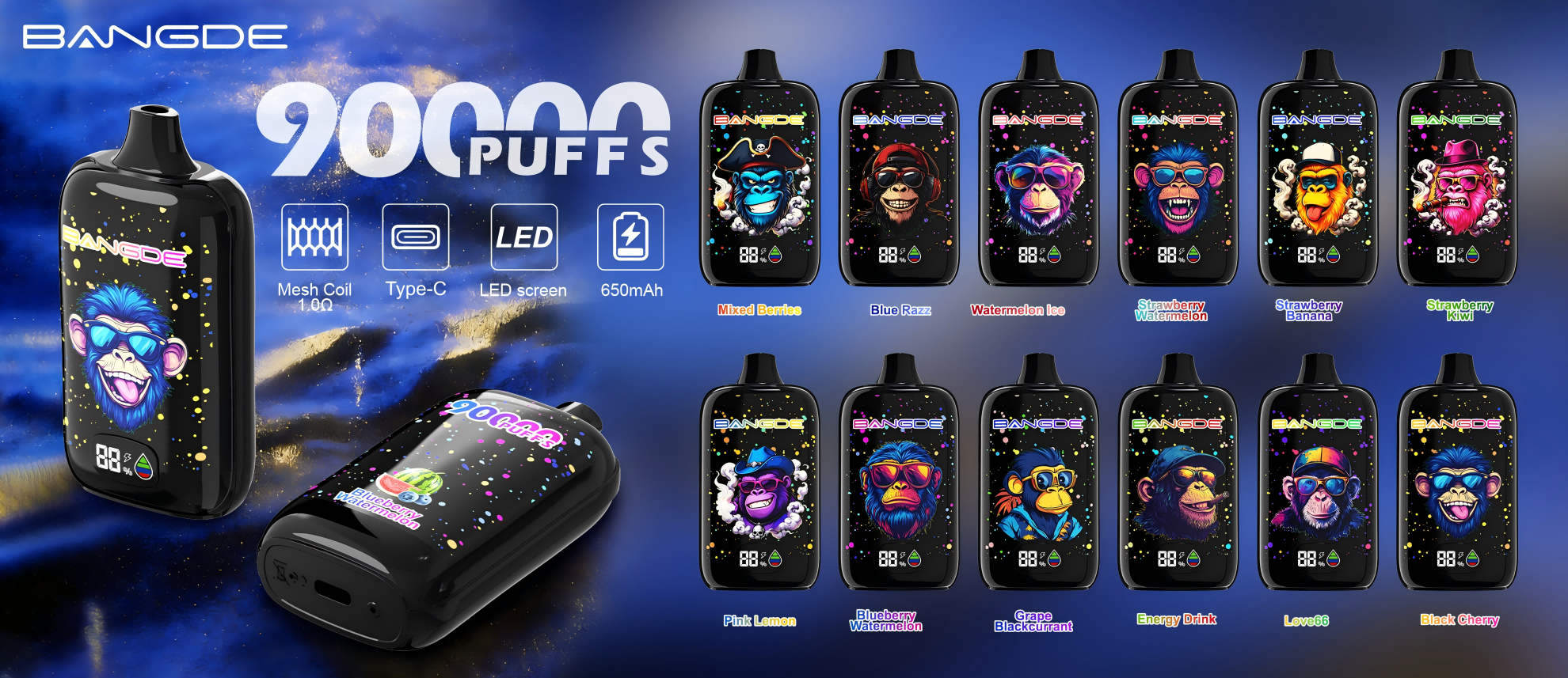 BangDe 90000 puffs flavors BangDe 90000 puffs flavors