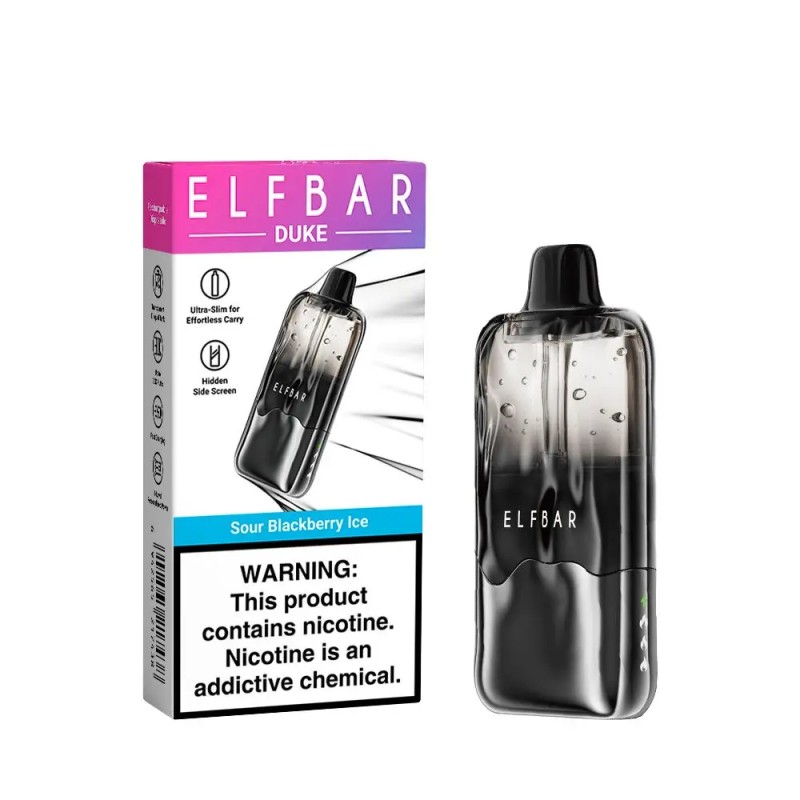 ELF BAR DUKE 30K puffs-Sour Blackberry Ice ELF BAR DUKE 30K puffs-Sour Blackberry Ice