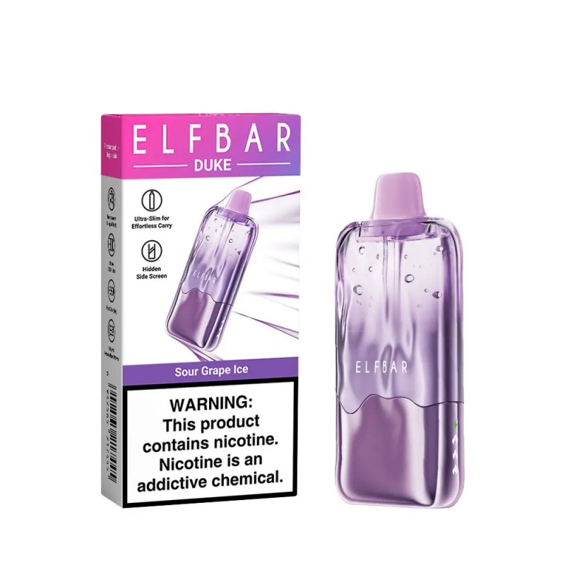 ELF BAR DUKE 30K puffs-Sour Grape Ice ELF BAR DUKE 30K puffs-Sour Grape Ice