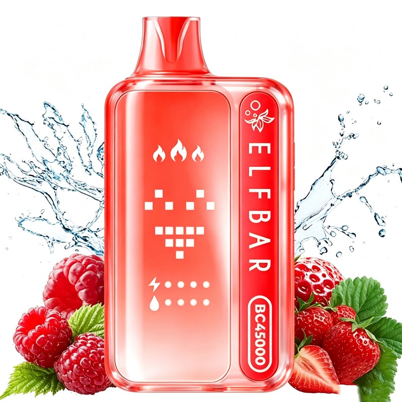 ELf BAR BC 45K puffs-Red Raspberry Strawberry ELf BAR BC 45K puffs-Red Raspberry Strawberry