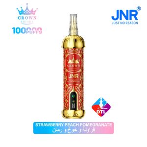 JNR Crown Shisha 100K-Strawberry Peach Pomegranate
