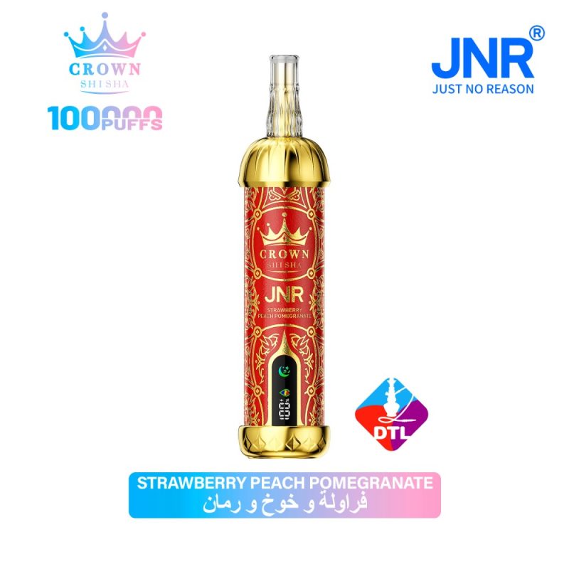 JNR Crown Shisha 100K-Strawberry Peach Pomegranate