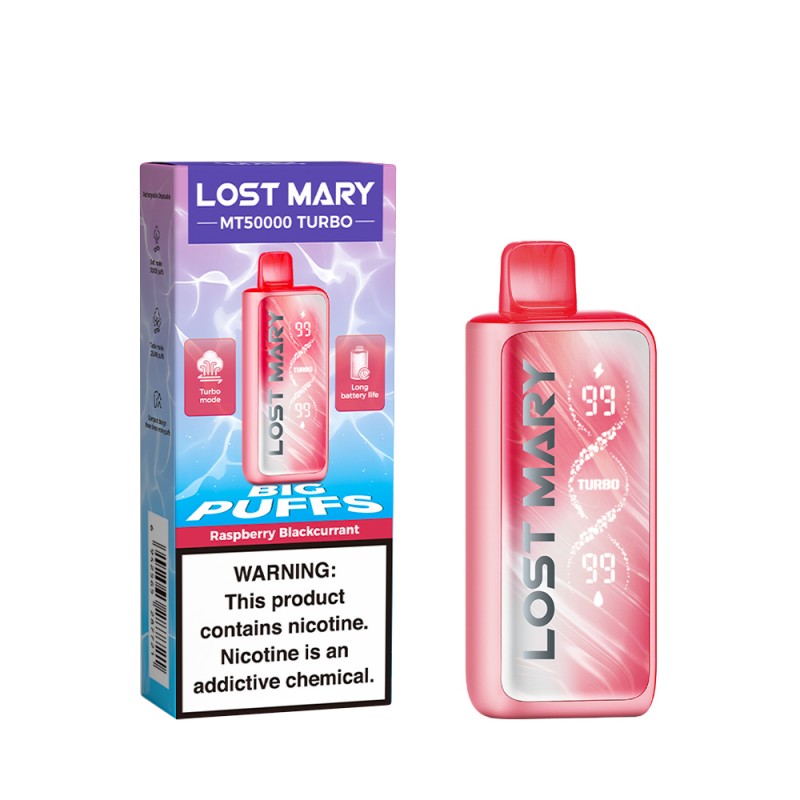 Lost Mary TURBO 50000 puffs-Raspberry Blackcurrant