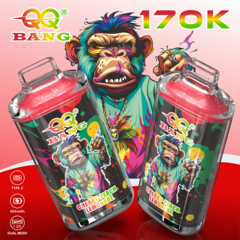 QQBANG 170K puffs-cherry peach lemonade