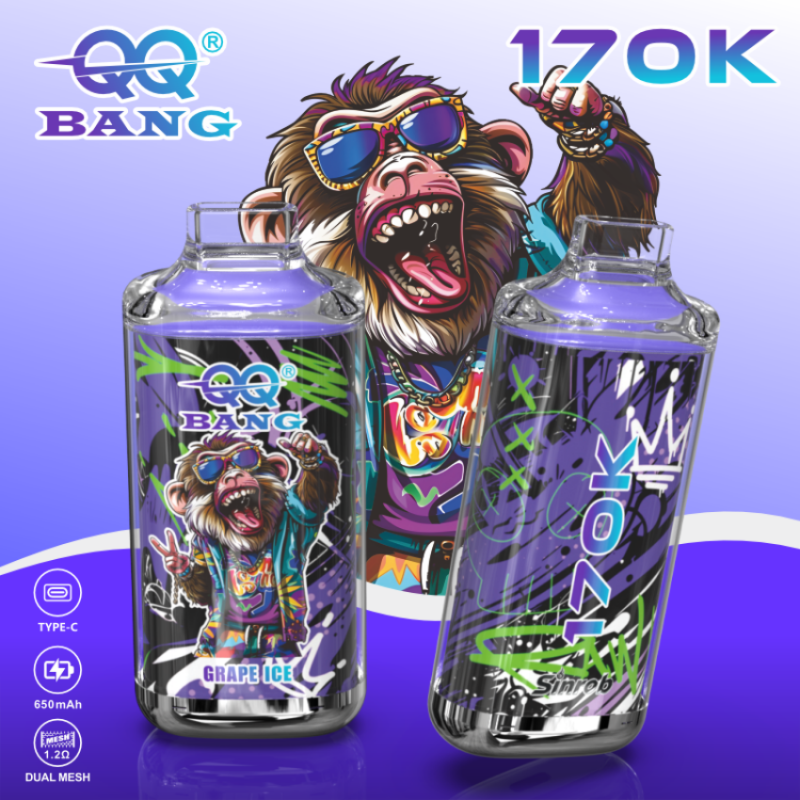 QQBANG 170K puffs-grape ice