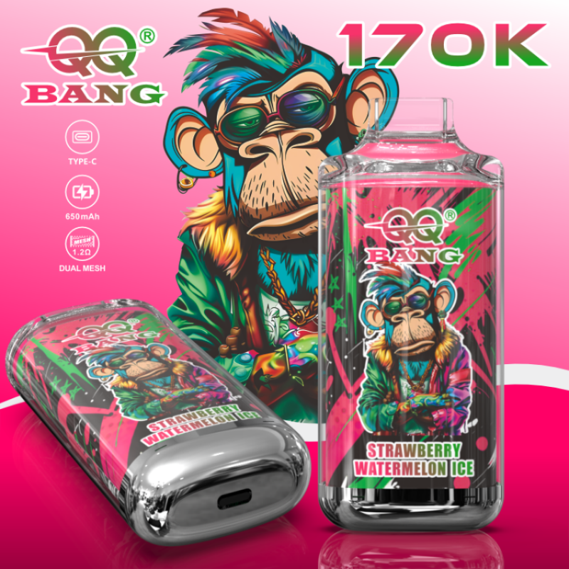 QQBANG 170K puffs-strawberry watermelon ice