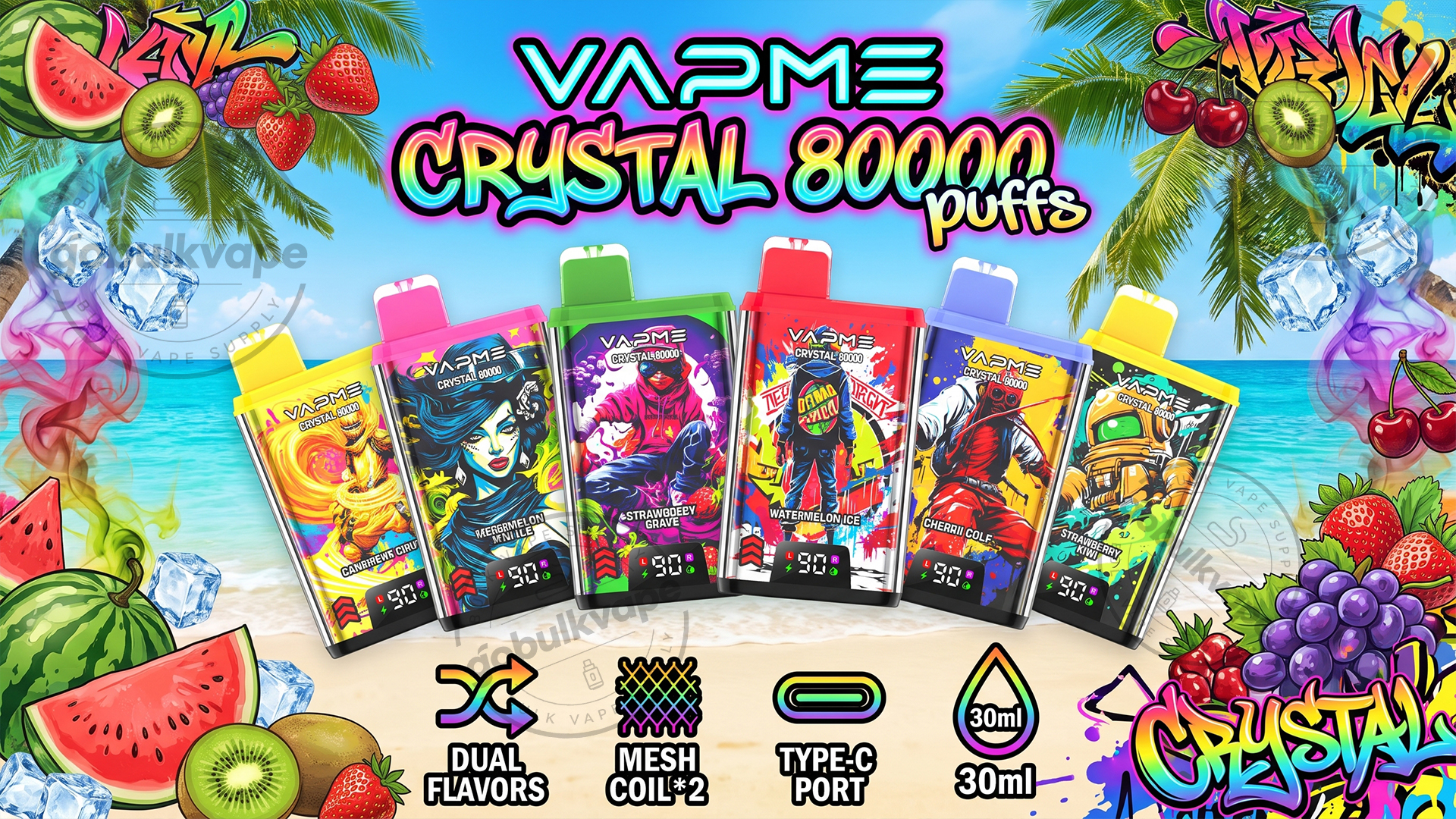 VAPME CRYSTAL 80000 puffs VAPME CRYSTAL 80000 puffs
