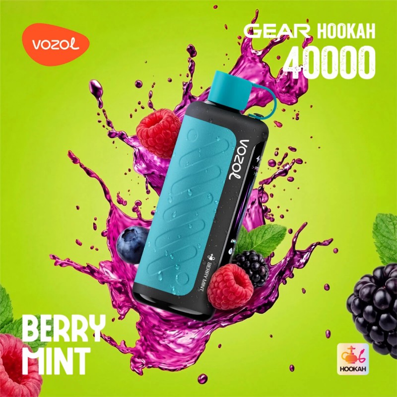 Vozol Gear Hookah 40K-Berry Mint Vozol Gear Hookah 40K-Berry Mint