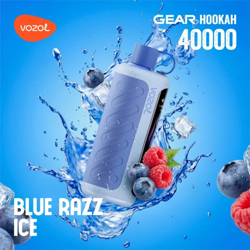Vozol Gear Hookah 40K-Blue Razz Ice Vozol Gear Hookah 40K-Blue Razz Ice