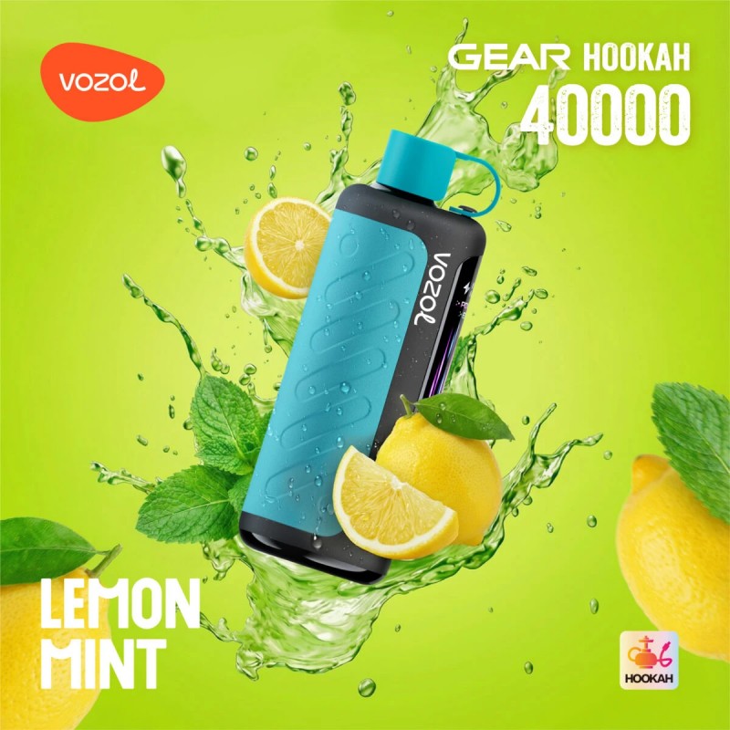 Vozol Gear Hookah 40K-Lemon Mint Vozol Gear Hookah 40K-Lemon Mint