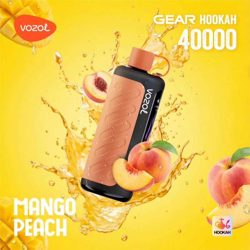 Vozol Gear Hookah 40K-Mango Peach Vozol Gear Hookah 40K-Mango Peach