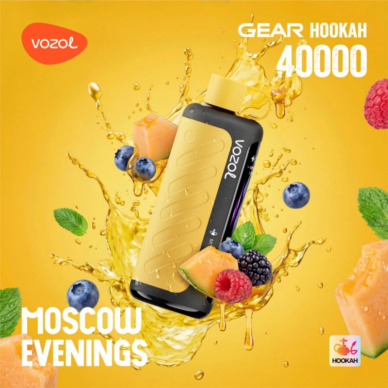 Vozol Gear Hookah 40K-Moscow Evenings Vozol Gear Hookah 40K-Moscow Evenings