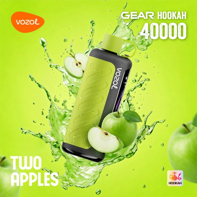 Vozol Gear Hookah 40K-Two Apples Vozol Gear Hookah 40K-Two Apples