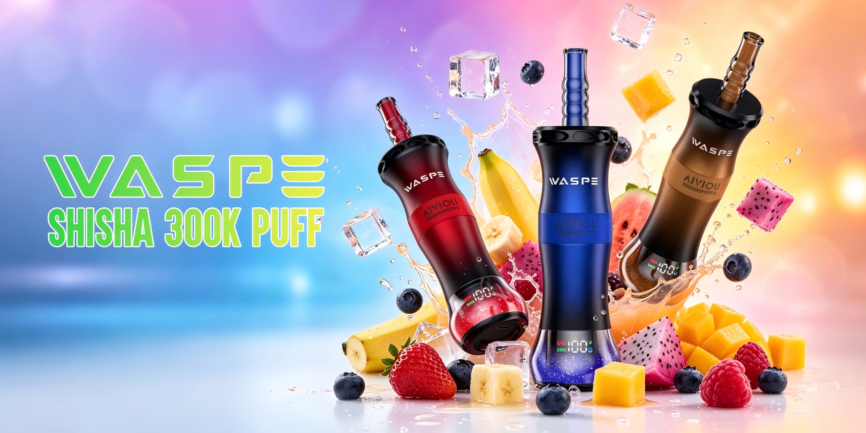 WASPE Shisha Hookah 300K puffs