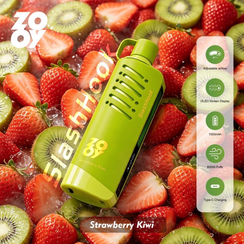ZOOY Slash Hook 80k puffs-strawberry kiwi