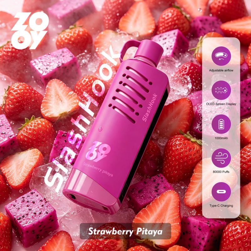 ZOOY Slash Hook 80k puffs-strawberry pitaya